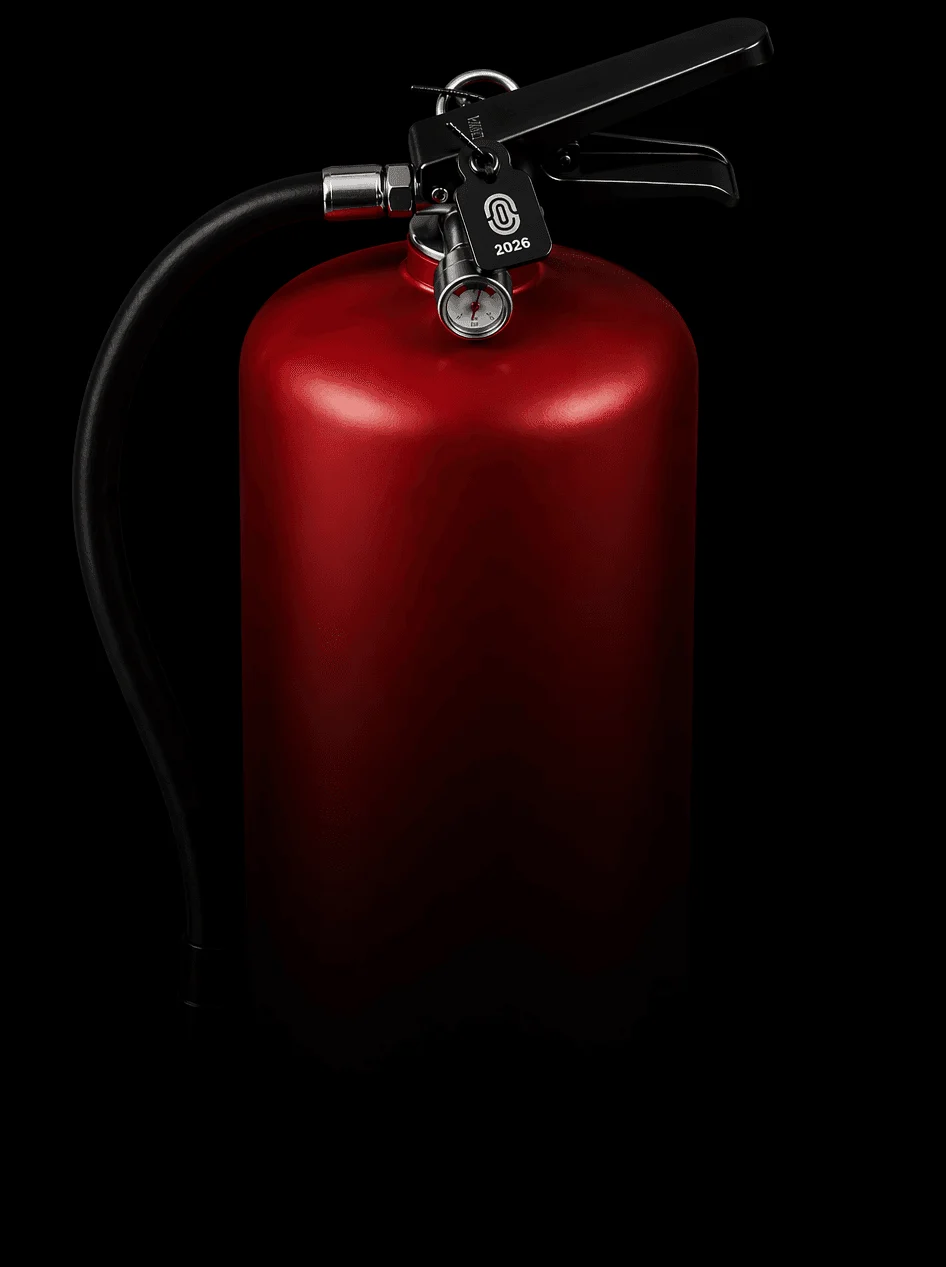 Extincteur entretenu par Levinson – maintenance sécurité incendie à Lyon et en France